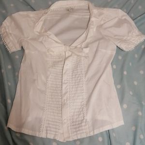 Odille white cotton blouse